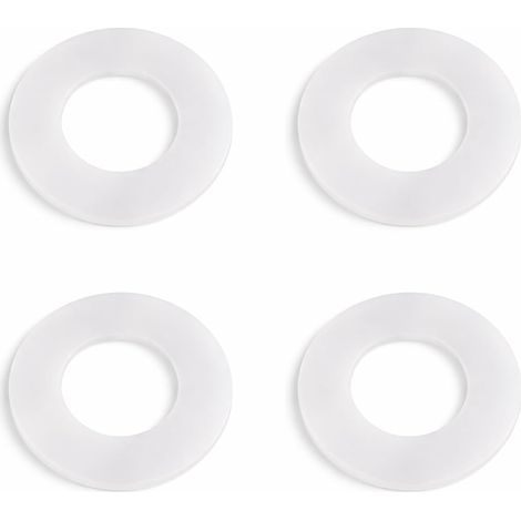 Stück Dichtungsscheiben für Geberi Wand-WC 816.418.00.1 818.109 240.282.00.1 890.615, Spülkastendichtungen 62x33x3mm, Spülglockendichtung (weiß, 4 Stück)
