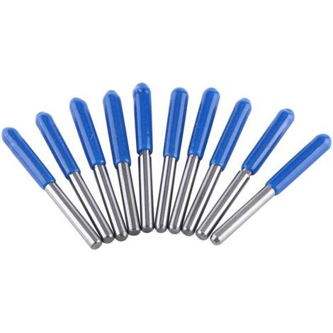 10 pièces 3.175mm fraise CNC fraise outils de coupe doubles cannelures droites (1/5)
