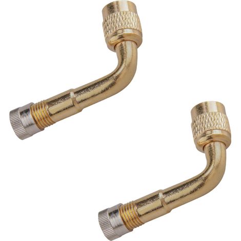 Rallonge de valve de pneu coudée en laiton, adaptateur universel pour camion, voiture, moto, vélo. (1/5)