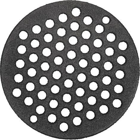 1 Grille de cuisson, Fonte robuste, 63 trous ronds, Résistance chaleur, Pour barbecue et cheminée (1/5)