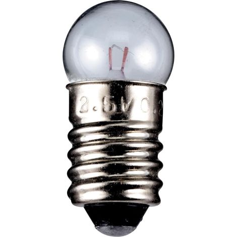 Lot de 3 Ampoule Culot E10, Globulaire 4,5 V, 0,45 W, Pour Éclairage Décoratif
