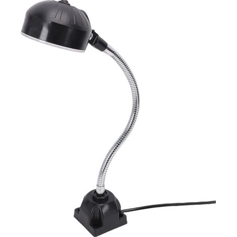 Lampe LED machine 15W tube flexible 30cm base carrée éclairage atelier outil pour tour établi machine à coudre barbecue industriel prise UE (1/5)