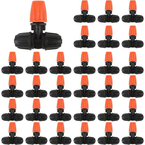 30 Micro-Asperseurs Réglables 3 Voies 1/4" pour Tuyau 4/7 mm, Buses de Pulvérisation Goutte-à-Goutte (1/5)