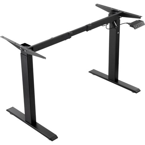 Cadre de bureau assis-debout électrique, hauteur réglable 70-117 cm, station de travail stable. (1/5)