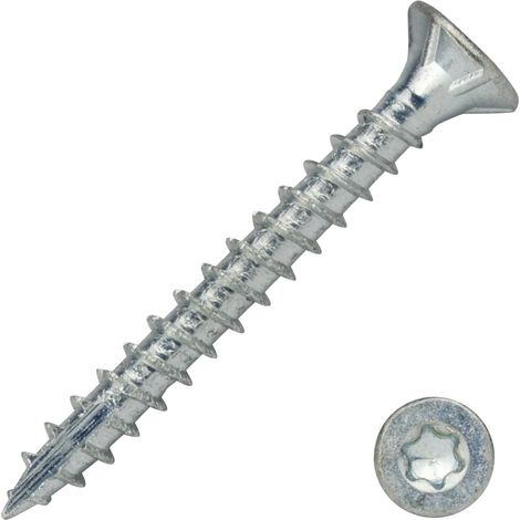 Vis pour panneaux agglomérés Galvanisé 3.5 x 30 mm Torx 15