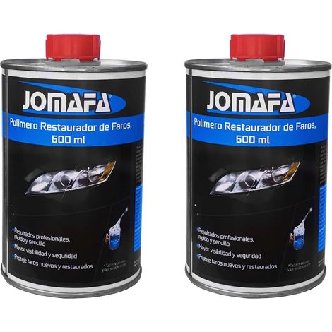 Pack 2 Polimero liquido para restaurar faros, botella 600ml 800Gr (total 1200 ml 1600 gr) - Restauracion faros
