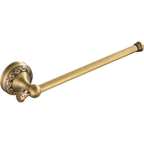 Porte-serviettes de salle de bain en laiton bronze antique, porte-serviettes mural antirouille,motif sculpté