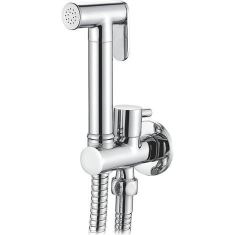 Ibergrif Doccetta per Bidet con Miscelatore, Supporto e Flessibile, Acqua Fredda, Finitura Cromo, M22015R (1/4)