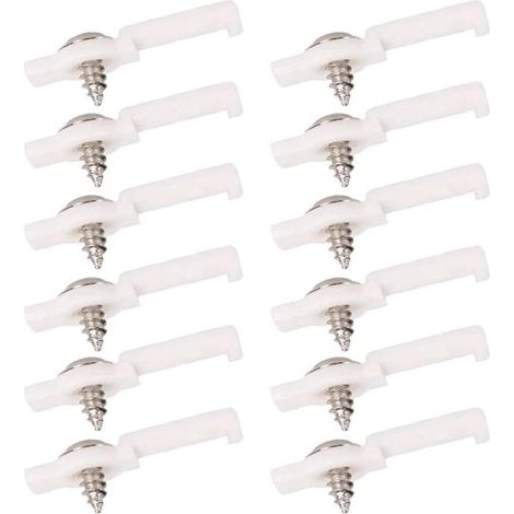 Lot de deux cents clips de fixation pour bande LED avec vis support de montage pour ruban lumineux