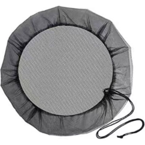 Mesh Cover - Polyester Fine Mesh Rain Barrel Cover With Drawstring - Outdoor Water Container Protection - 14 Pieces (1/5)