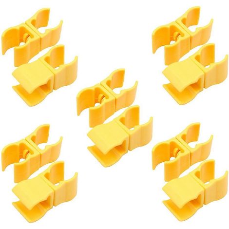50 clips jaunes pour marqueurs d'entraînement de football (1/5)