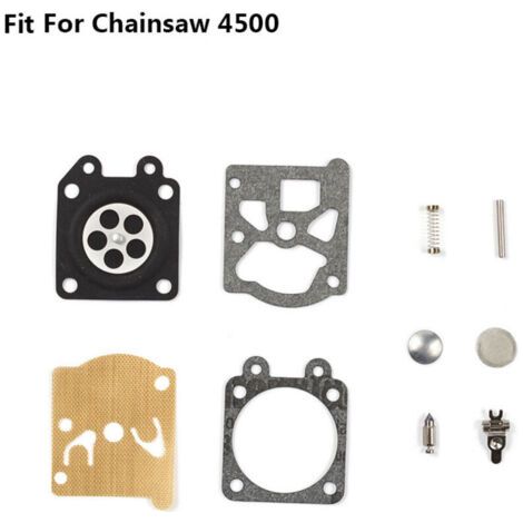 Nouveau kit de réparation de carburateur accessoires de tondeuse à gazon débroussailleuse scie à chaîne kit de réparation huile de coupe scie carburateur 4500 (1/4)