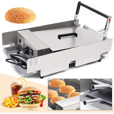 220V Hamburgermaschine Burgermaschine Eismaschine Waffelmaschine Panini-Grill Kochen (1/5)