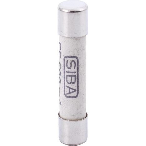 Cinq fusibles en céramique blanc argenté, 1000 V 500 mA, 6,3 x 32 mm, compatibles avec un multimètre, dimensions 3 x 0,5 x 0,5 cm. (1/5)