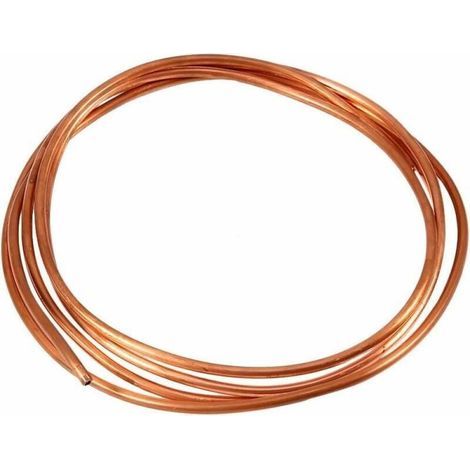Tubo di rame, rotolo flessibile di tubo di rame da 2 m, diametro esterno 4 mm x diametro interno 3 mm per linee di refrigerante (diametro esterno 4 mm, diametro interno 3 mm) (1/5)