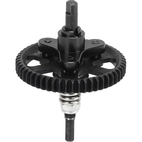 Embrayage à glissement différentiel 54T, engrenage en aluminium et acier, adaptable Traxxas Slash 4x4 1/10 voiture RC, noir, kit de remplacement haute performance. (1/5)