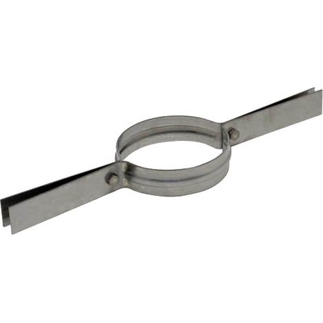 TEN – Collier pour fumisterie inox Ø80 – Maintien haut de cheminée – Pour tubage flexible – À placer tous les 10 mètres