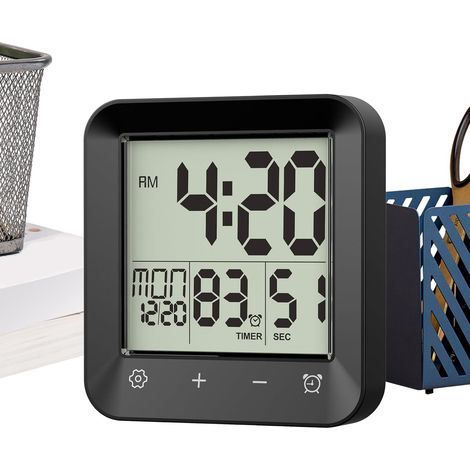 Minuteur de Douche Étanche Compte à Rebours LCD Murale Grand (1/5)