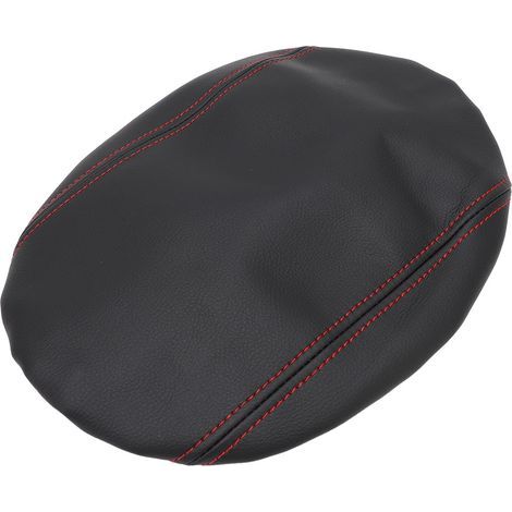 Housse de console centrale de voiture en cuir souple résistant à l'eau, confort amélioré, coussin d'accoudoir pour Forester 2025 ligne noire + rouge, conduite à gauche uniquement (1/3)