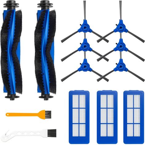 Replacement Part for Eufy RoboVac 11S 30 30C 15C 15T 12 35C Robotic Vacuum Cleaners with 2 Rolling Brush 3 Filter Sets 2 Side Brushes for RoboVac