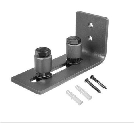Guide Portail Coulissant Guide de Plancher Guide de Rail Porte Coulissante Réglable en Acier au Carbone pour Accessoire de Quincaillerie de Porte de Grange (1/4)