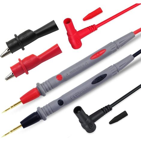 1000 V, 20 A Ultra-Sharp Multimeter-Messgerät mit Nadelspitze, 90 cm (35 Zoll) vergoldete Messleitung (1/3)