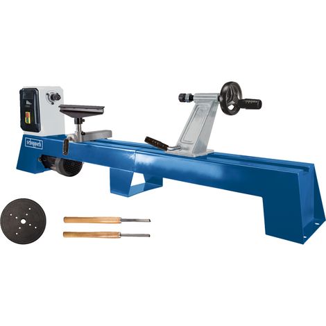 Scheppach Tour à bois DM1100T - 400W - Ø max 350 mm - hauteur max 175 mm - portée max 1000 mm - M18 - régime 890-2600 tr/min