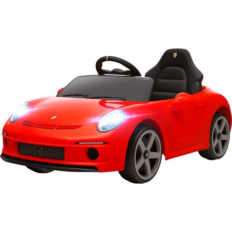 AIYAPLAY Auto Elettrica Bambini 3-5 Anni Licenza RUF GT con Telecomando Rosso (1/5)