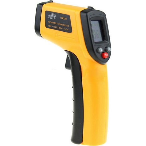 Thermometre Infrarouge -50 °C à 380 °C - Détecteur de Température Sans Contact avec Affichage LCD et Laser - 1 Pièce (1/5)