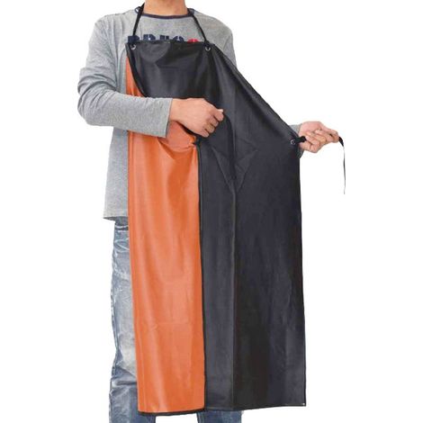 Tablier de Travail Mince PVC Poids léger Imperméable Tablier d'Abattoir Unisexe Tablier d'Usine Résistant à l'Huile l'Eau (1/5)