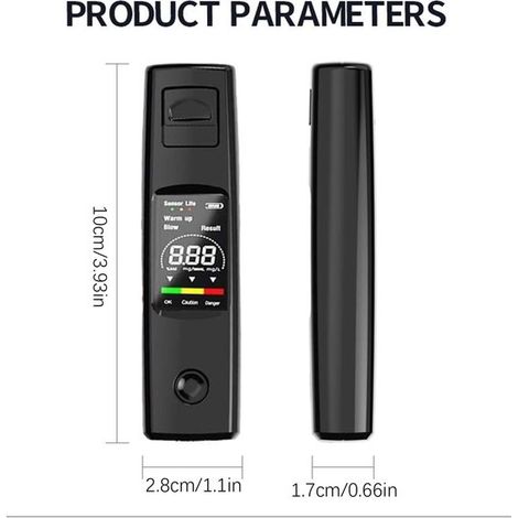 Éthylotest numérique, éthylotest portable, éthylotest rechargeable, éthylotest de haute précision, éthylotest numérique portable (1/5)