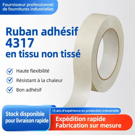 Ruban de masquage blanc en papier crêpé 30 mm x 50 m adhésif caoutchouc naturel 30mm 1 kg – Livraison gratuite (1/5)