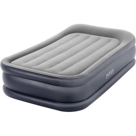[GEBRAUCHT] B-Ware Intex DuraBeam PillowRestRaised Luftbett 191x99x42 cm mit Elektropumpe Grau (1/2)