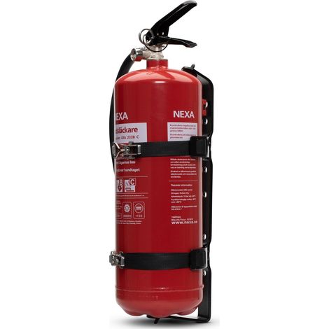 Nexa FH-006 soporte vehicular negro para extintor de 6 kg