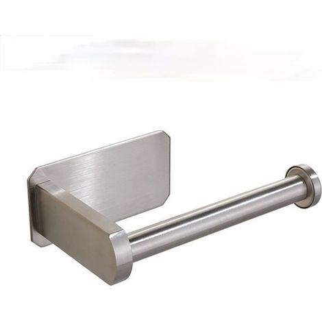 HONORNIC - Porte Papier Toilette Auto-Adhesif, Acier Inoxydable Support De Papier, Porte Rouleau Papier WC Derouleur (1/4)