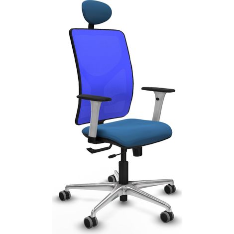 Stuhl piqueras y crespo Motilla hellblau Kunstleder Aluminium (1/2)