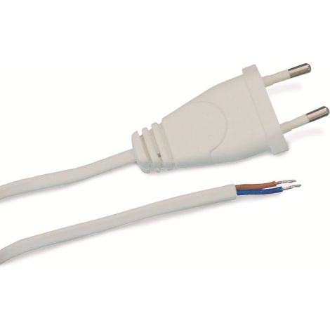 GOOBAY Euro-Netzkabel mit offenem Ende, 1,5 m, weiß