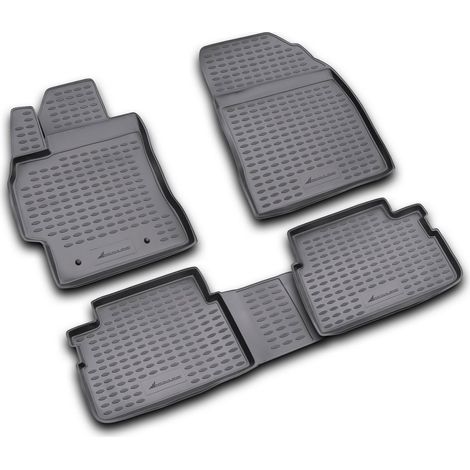 KIT TAPPETINI COMPATIBILE CON TOYOTA Auris 02/2007-2012, 4 pcs.  TAPPETINO IN GOMMA TPE  BORDO ALTO 3D ANTISCIVOLO IMPERMEABILE