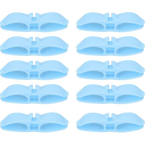 10pcs Enrouleur de Câble Organisateur de Cordon pour Appareils Friteuse Autocuiseur Grille-Pain Bleu (1/5)
