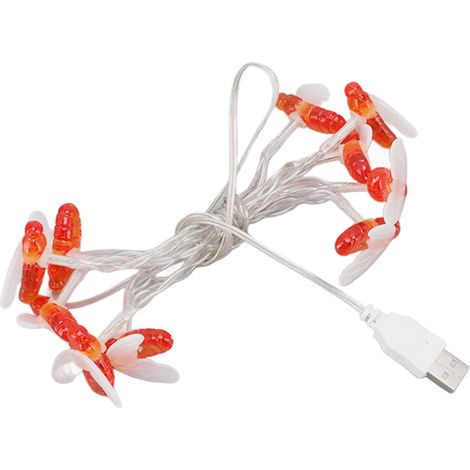 Ortviai Guirlande Lumineuse LED Étanche en Forme d'Abeille, 10 LED, 1,5 m, Alimentation USB pour Décoration Extérieure et Noël (1/5)