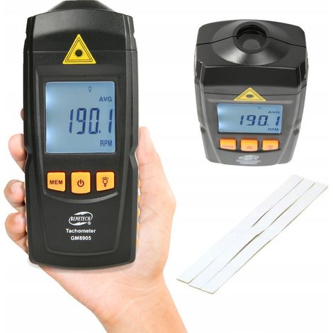Tachimetro laser LCD Tachimetro 99999 RPM LCD + nastri