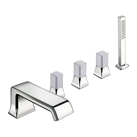 MELANGEUR BAIN DOUCHE SUR GORGE 5 TROUS ITALY POIGNEE CALACATTA - CRISTINA ONDYNA IT12151CC