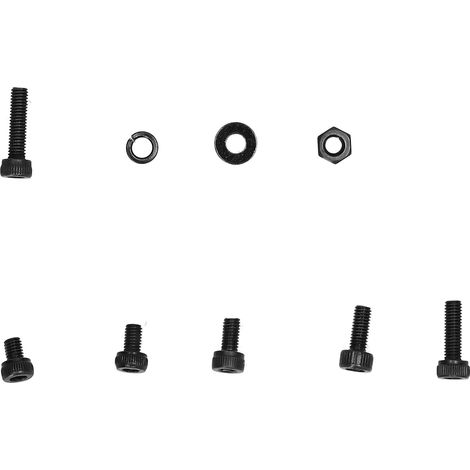 Kit d'assortiment de 300 boulons et écrous pour culasse M3, écrous hexagonaux, rondelles élastiques, fixations en acier au carbone (1/5)