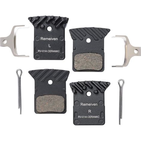 Lot de 2 plaquettes de frein de vélo avec ailettes de refroidissement pour 105 / GRX / M7100 / M9100 / M8100 (1/5)