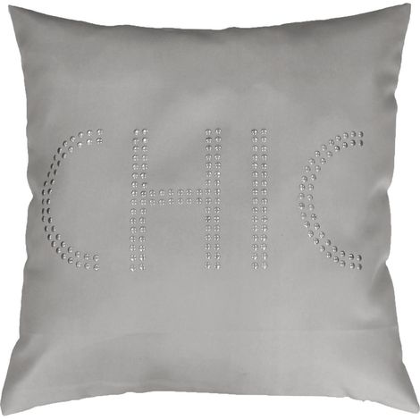 Housse de coussin Chic Gris 40 x 40 cm