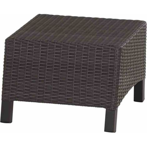 Siena Garden Fußhocker Lugano Alu anthrazit Sitzhocker
