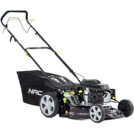 NAC LS46-146-H-NG Tosaerba a trazione a benzina, motore da 146cc, avviamento facilitato, larghezza di taglio 46 cm, ideale per giardini di medie dimensioni.