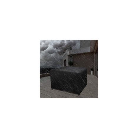 Gartenmöbelabdeckung, Schutzhülle für Gartenmöbel aus 420D Oxford-Gewebe, 80 x 80 x 80 cm, UV-/Witterungs-/Wind-/Regenbeständig, rechteckig, für Terrasse, Garten und Außenbereich - Crezuo