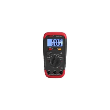Misuratore di capacità digitale, tester professionale per condensatori da 0,1 pF a 20000 uF con display LCD retroilluminato, portata massima 1999 µF.