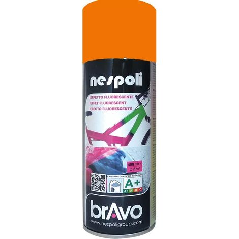 Peinture Aérosol Effet Fluorescent NESPOLI - Orange (180501) 0,4 L